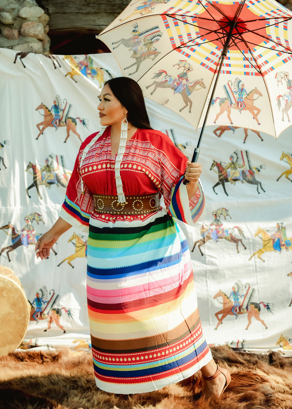 Dentalium Ribbons T Dress