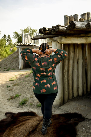 Ledger Bison Chiffon Blouse