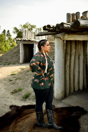 Ledger Bison Chiffon Blouse