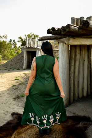 Feathers Midi Dress