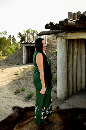 Feathers Midi Dress