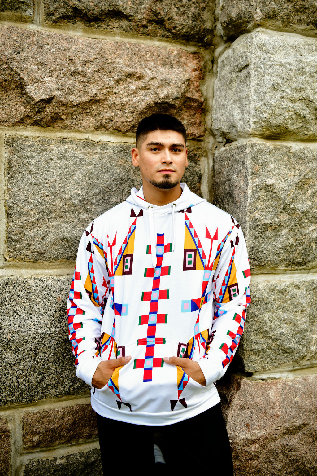 Geometric Design Hoodie