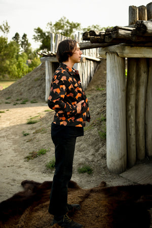 Ledger Bison Cotton Jacket - Black