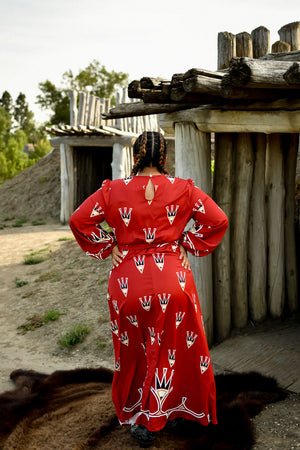 Feathers Maxi Dress