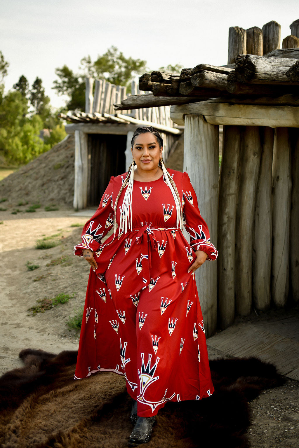 Feathers Maxi Dress
