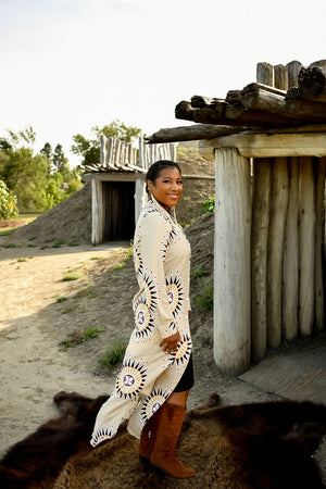 Feather Warbonnet Maxi Button Up