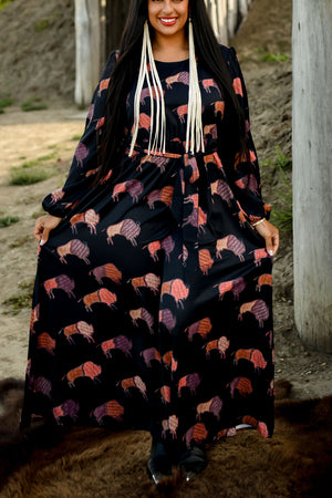 Ledger Bison Maxi Dress