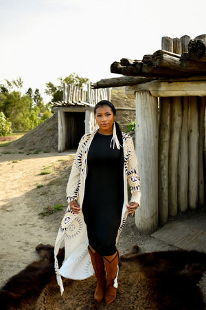 Feather Warbonnet Maxi Button Up