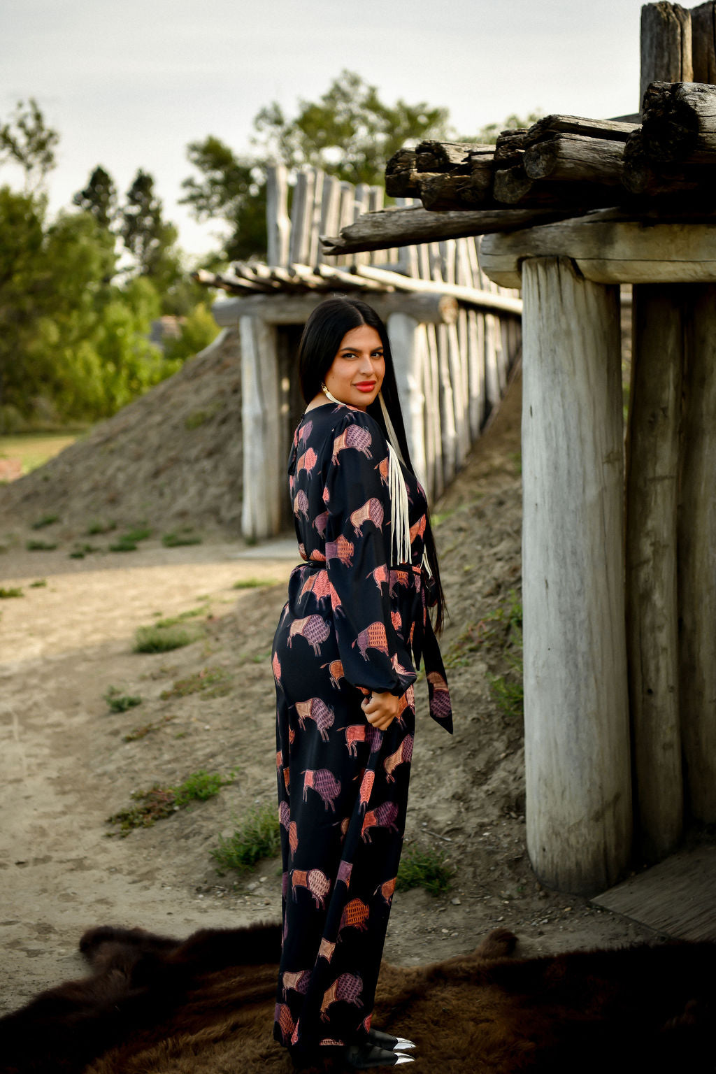 Ledger Bison Maxi Dress