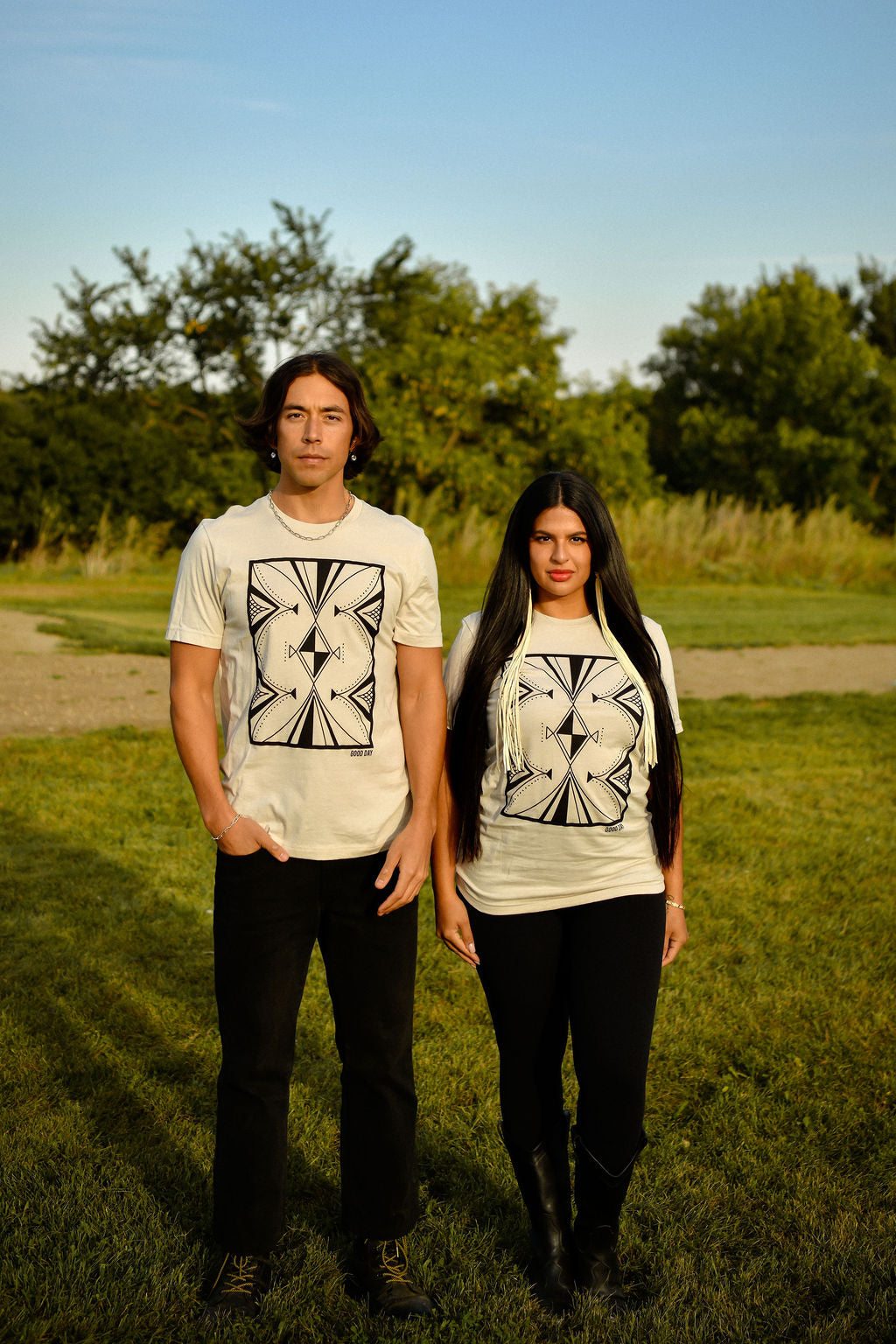 Parfleche Lines Cotton Tee