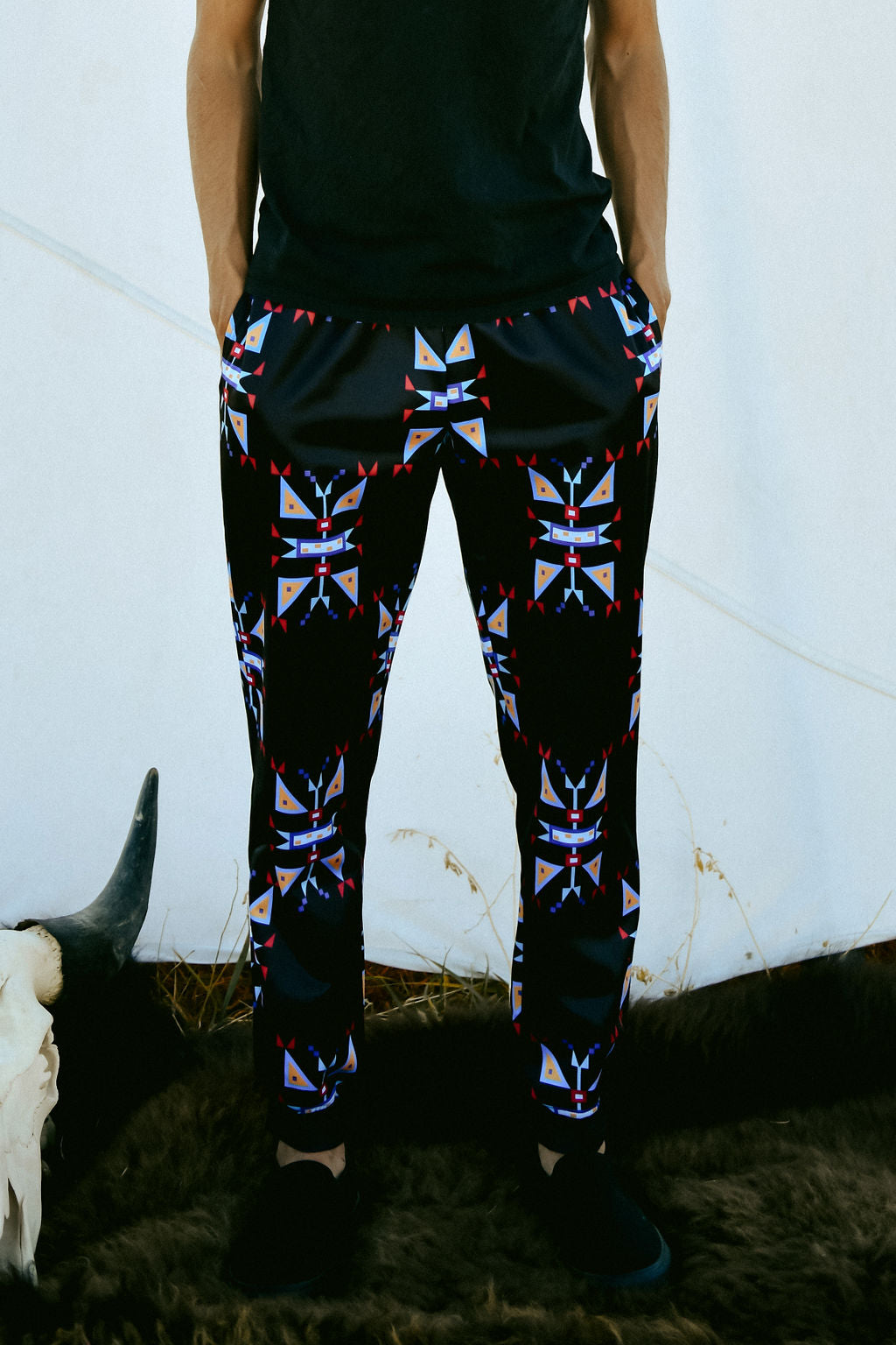 Geometric Pattern Sweatpants