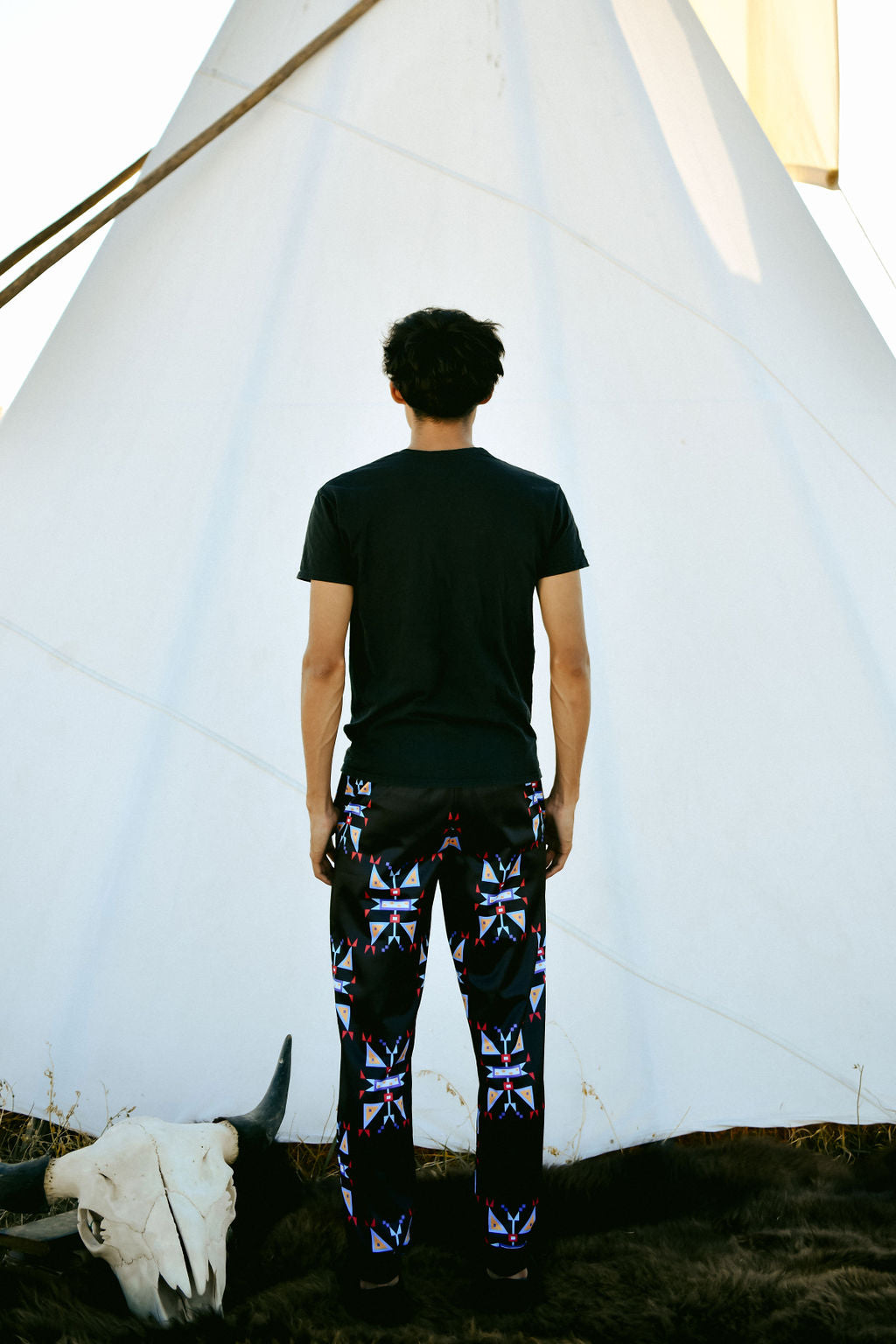 Geometric Pattern Sweatpants