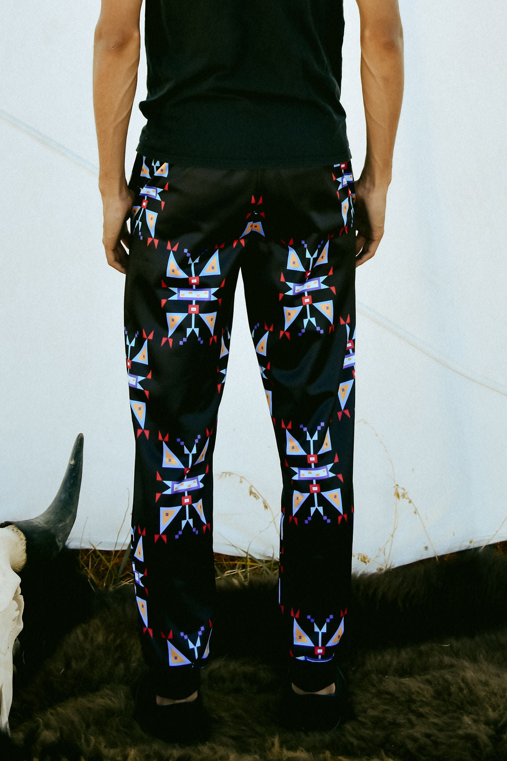 Geometric Pattern Sweatpants