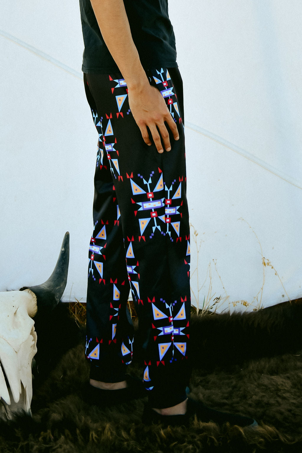 Geometric Pattern Sweatpants