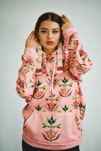 Beaded Floral Hoodie