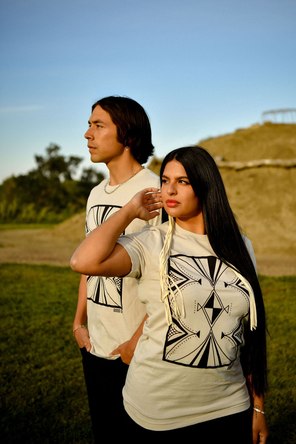 Parfleche Lines Cotton Tee