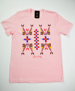 Geometric Design Tee - Pink