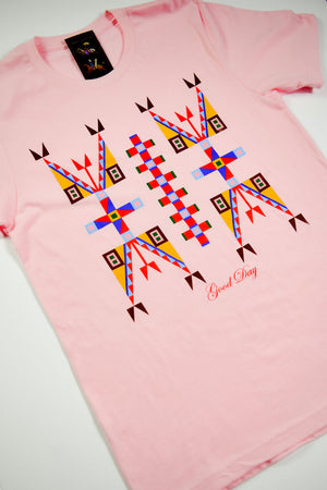 Geometric Design Tee - Pink