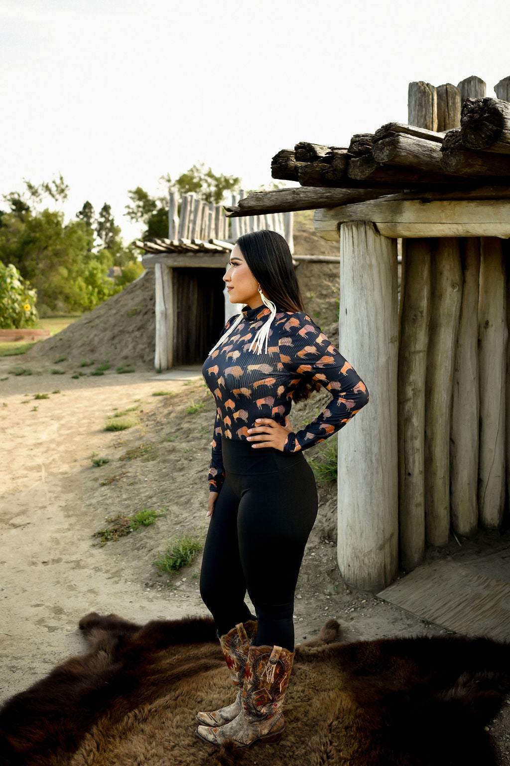 Ledger Bison Bodysuit