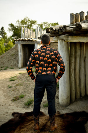Ledger Bison Cotton Button Up