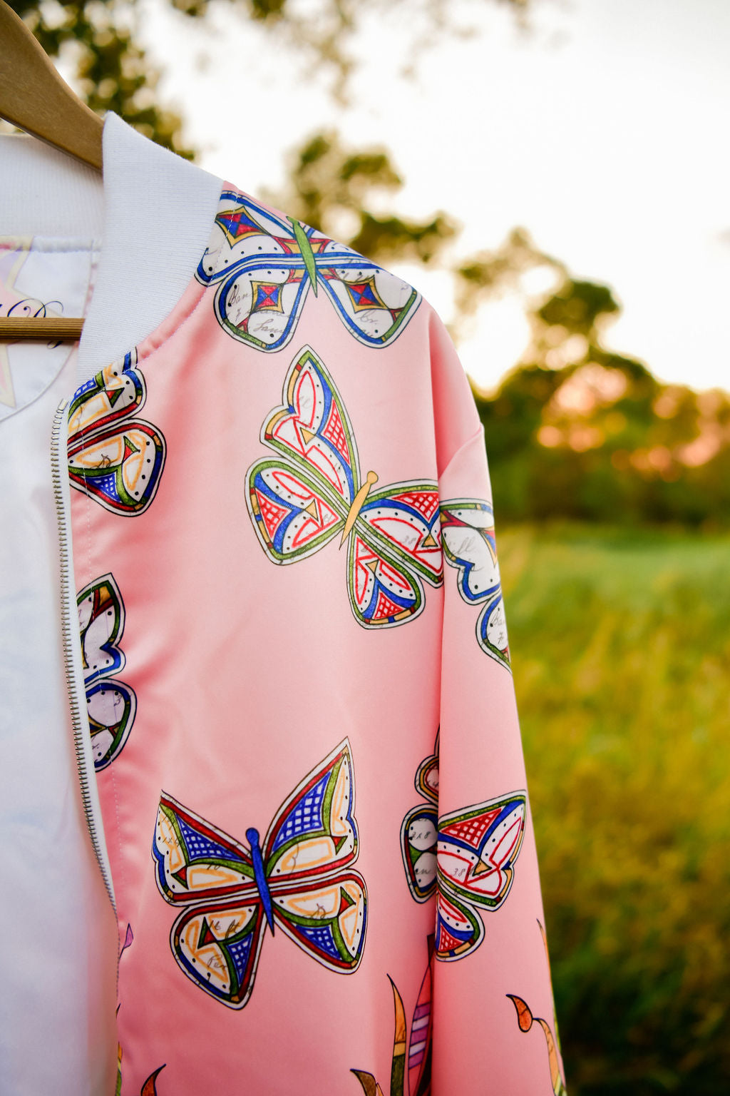 Butterfly Floral Bomber (Made to Order)