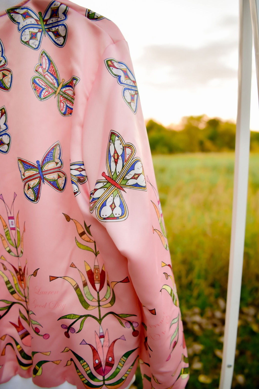 Butterfly Floral Bomber (Made to Order)