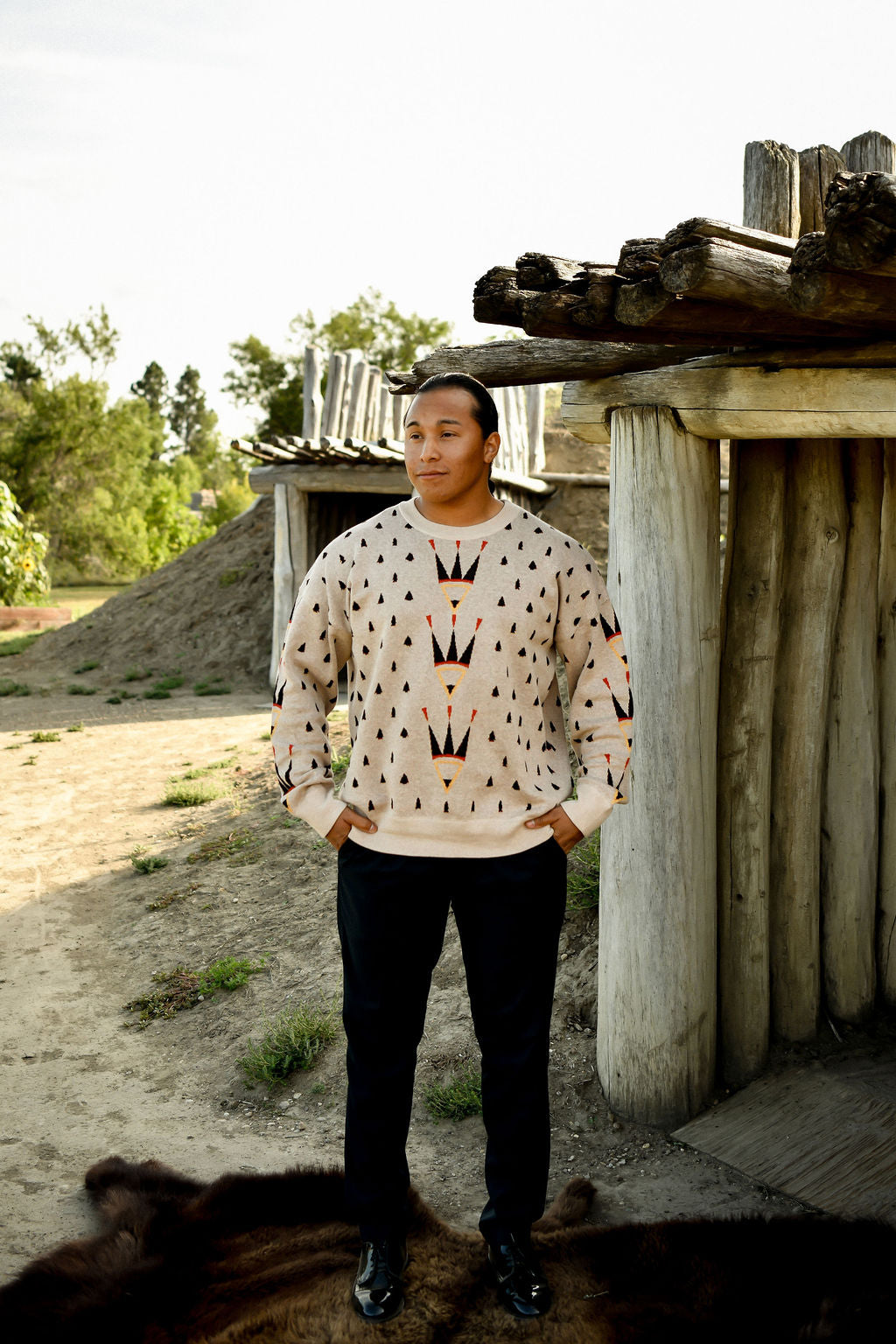 Feathers Arrowhead Knit Sweater