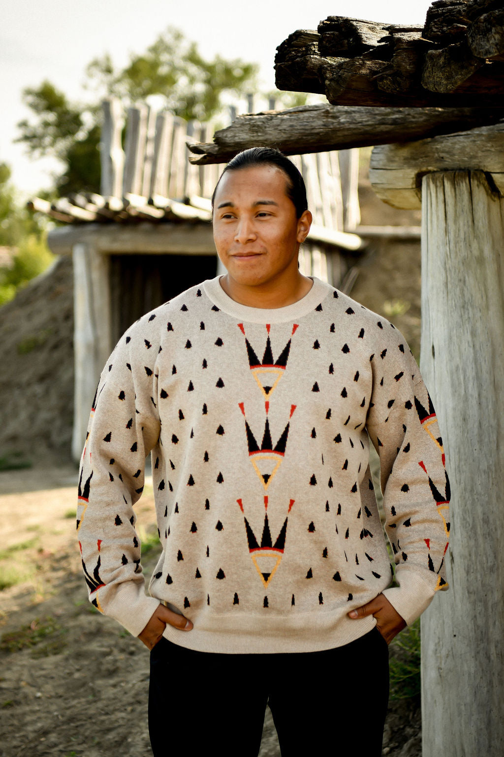 Feathers Arrowhead Knit Sweater