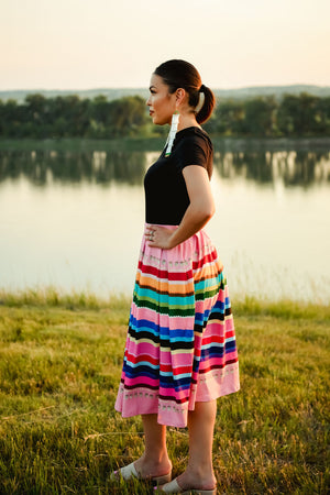 Ribbons Midi Skirt