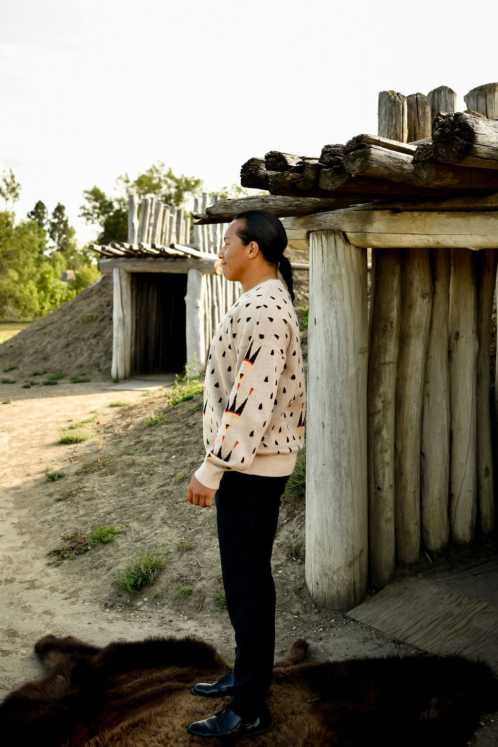 Feathers Arrowhead Knit Sweater