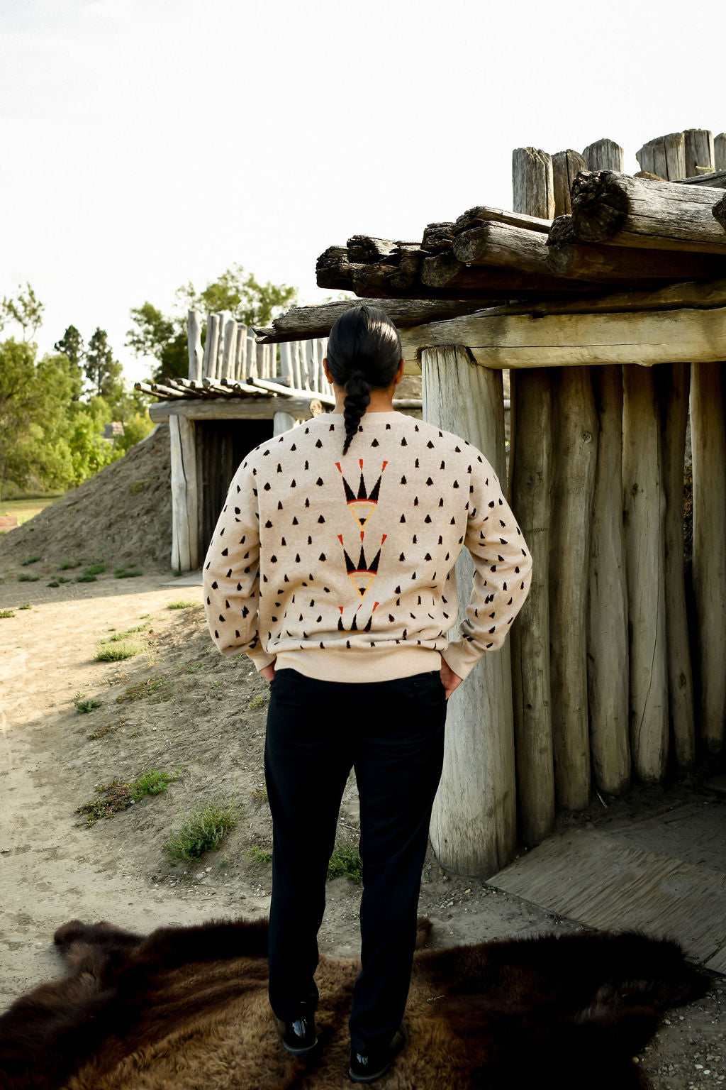 Feathers Arrowhead Knit Sweater