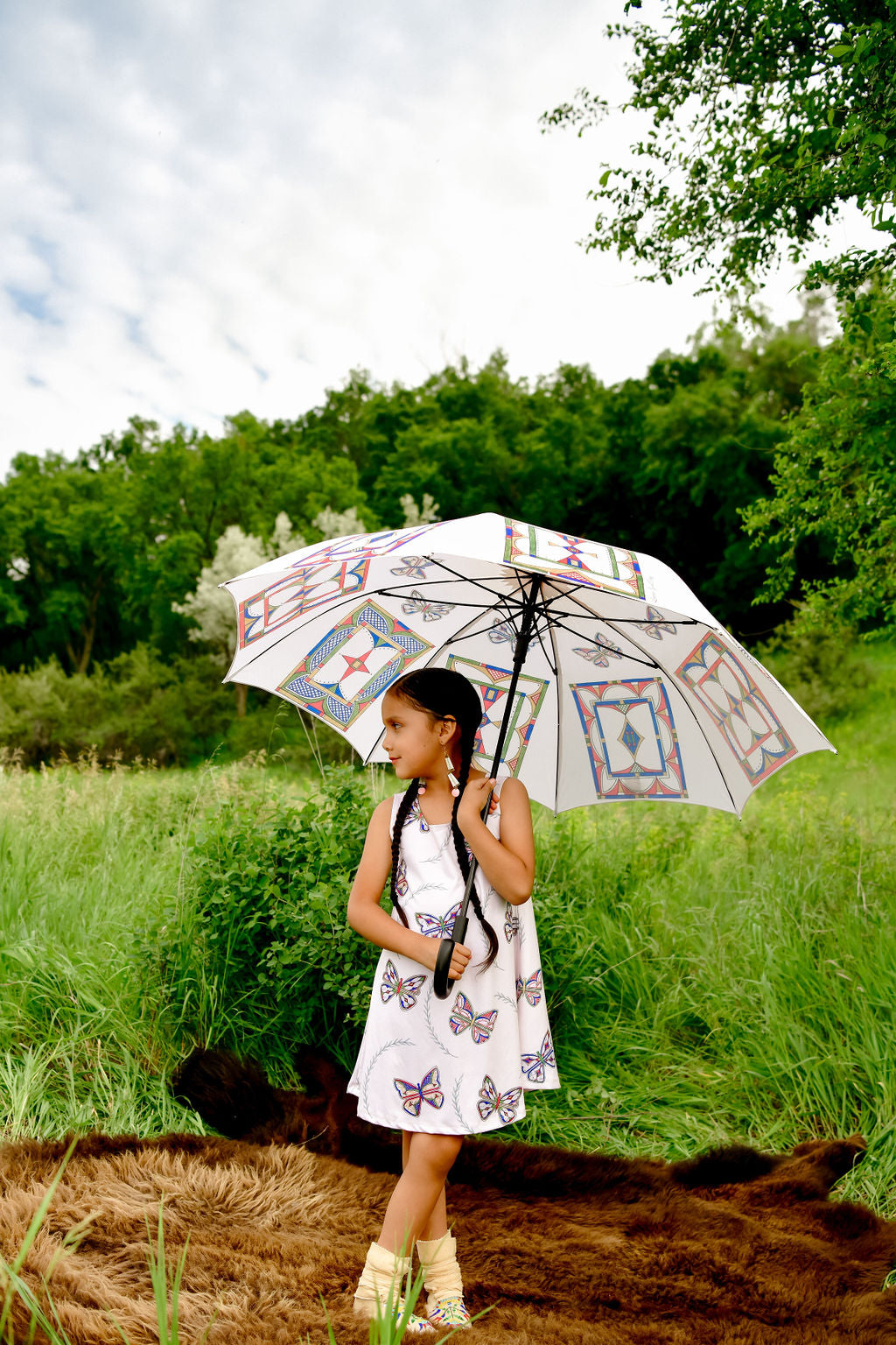 Parfleche Butterfly Dress - YOUTH