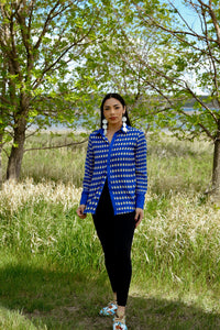 Cowrie Chiffon Button Blouse