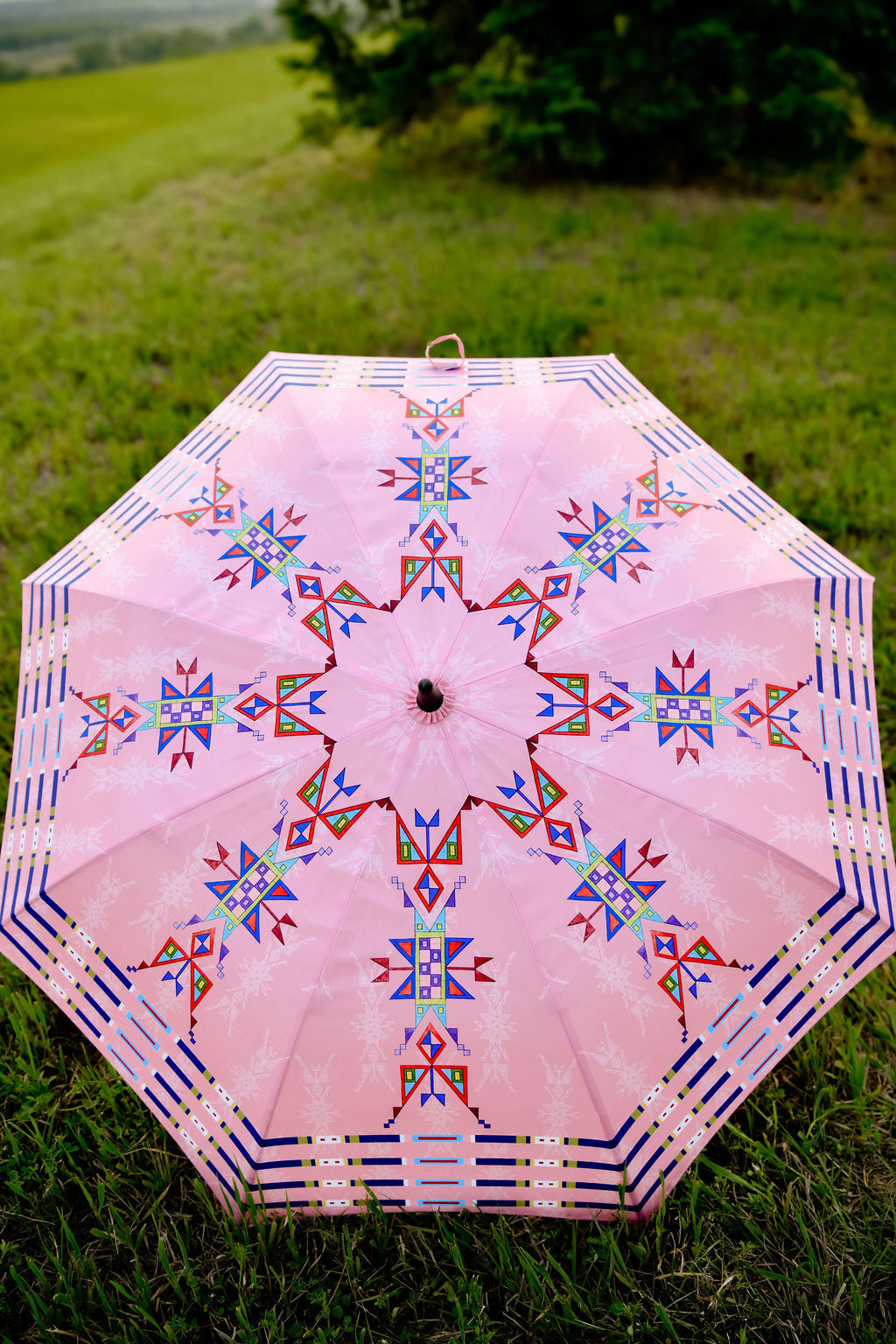 Geometric Lanes Umbrella - Full Size