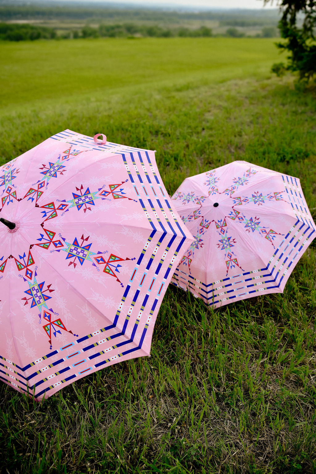 Geometric Lanes Umbrella - Full Size