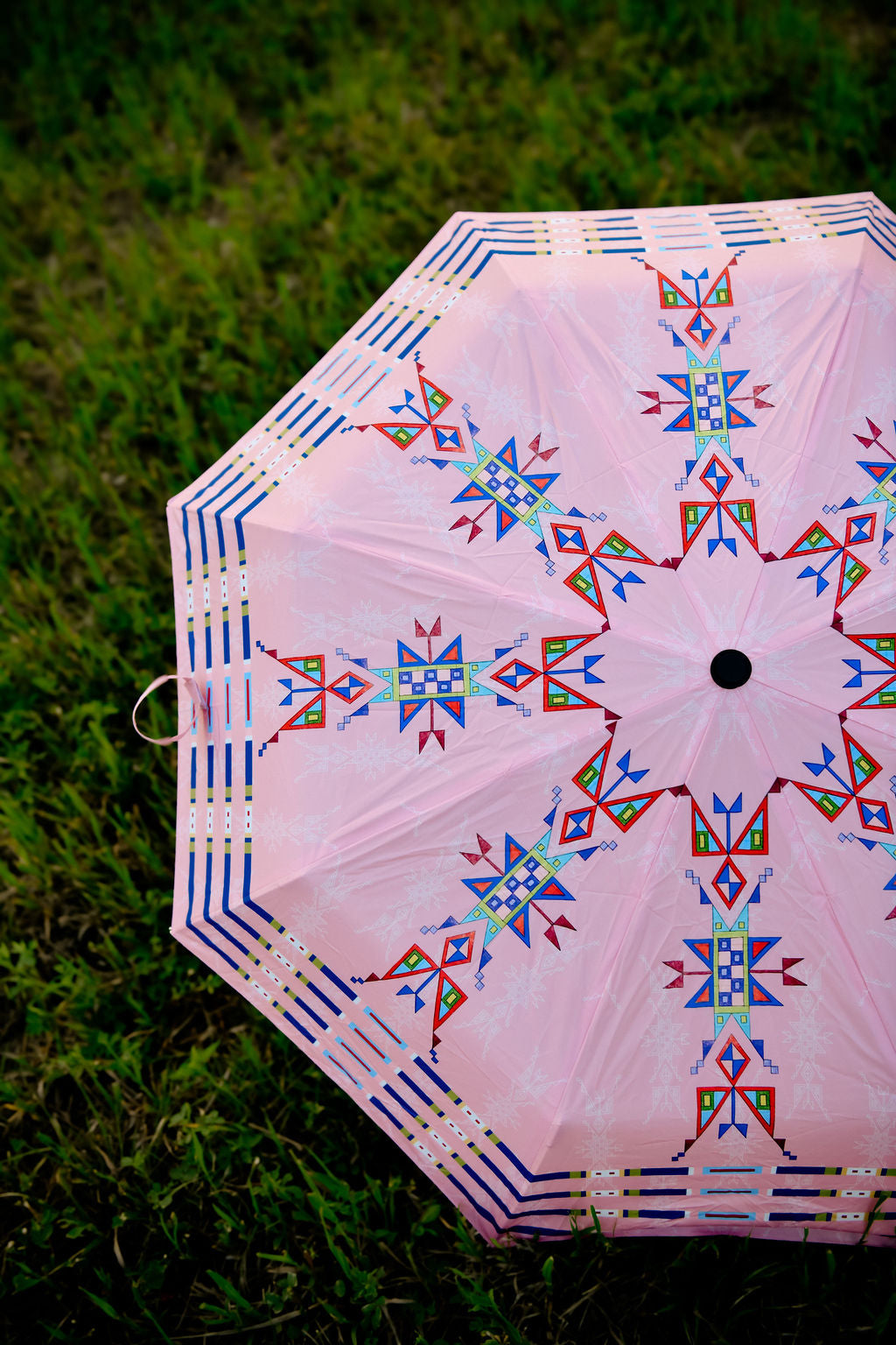 Geometric Lanes Umbrella - Compact