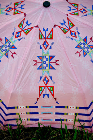 Geometric Lanes Umbrella - Compact
