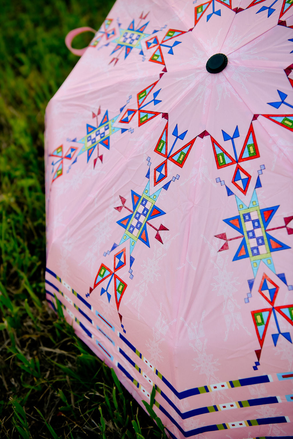 Geometric Lanes Umbrella - Compact
