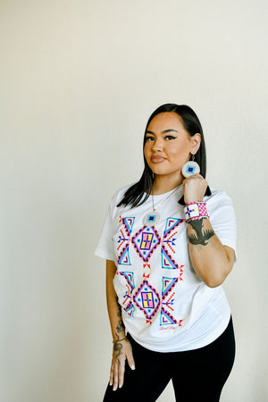 Geometric Tee - White