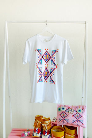 Geometric Tee - White