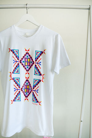 Geometric Tee - White