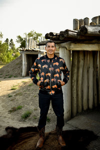 Ledger Bison Bomber Jacket (Made to Order)