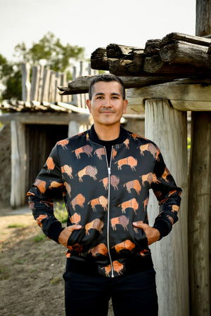 Ledger Bison Bomber Jacket (Made to Order)