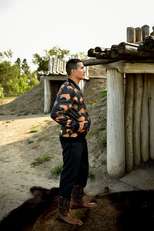 Ledger Bison Bomber Jacket (Made to Order)