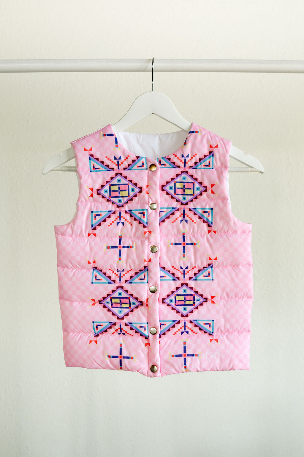 Geometric Puffer Vest - YOUTH