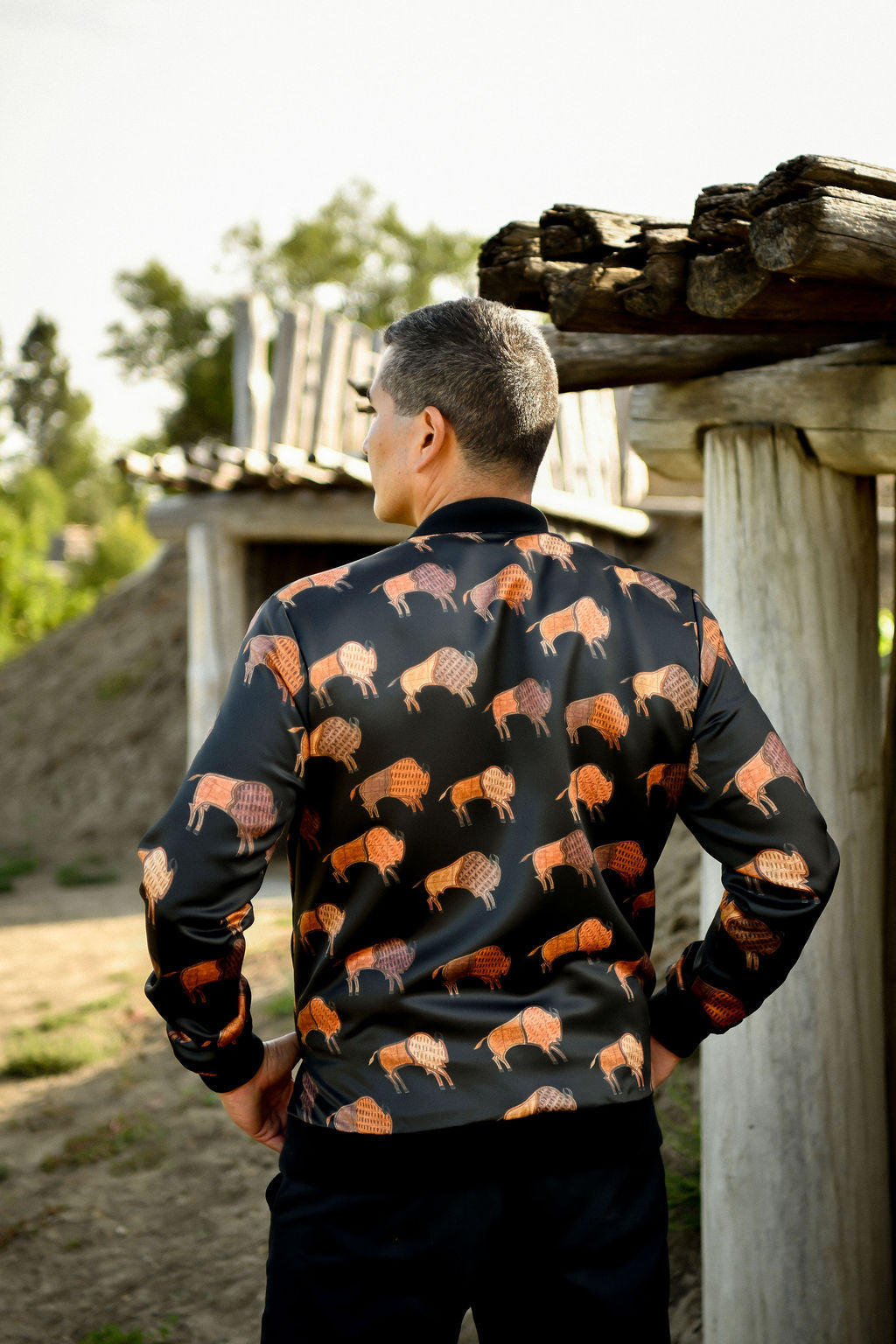 Ledger Bison Bomber Jacket (Made to Order)