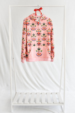 Beaded Floral Hoodie