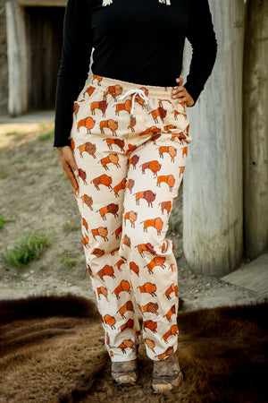 Ledger Bison Cotton Pants - Tan