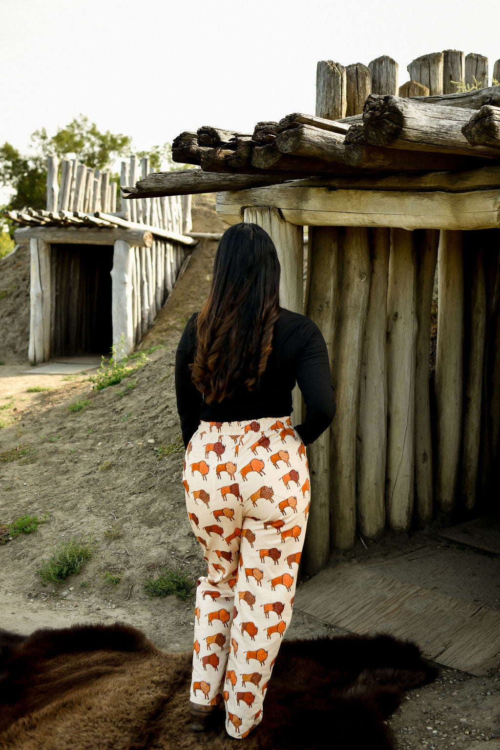 Ledger Bison Cotton Pants - Tan