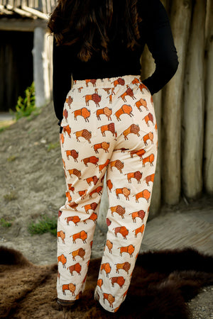 Ledger Bison Cotton Pants - Tan